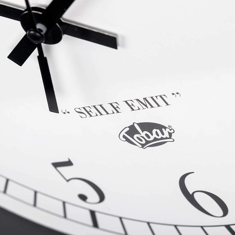 Backwards Anti Clockwise Reverse Back To Front Alice In Wonderland Wall Clock - Image 3 of 4