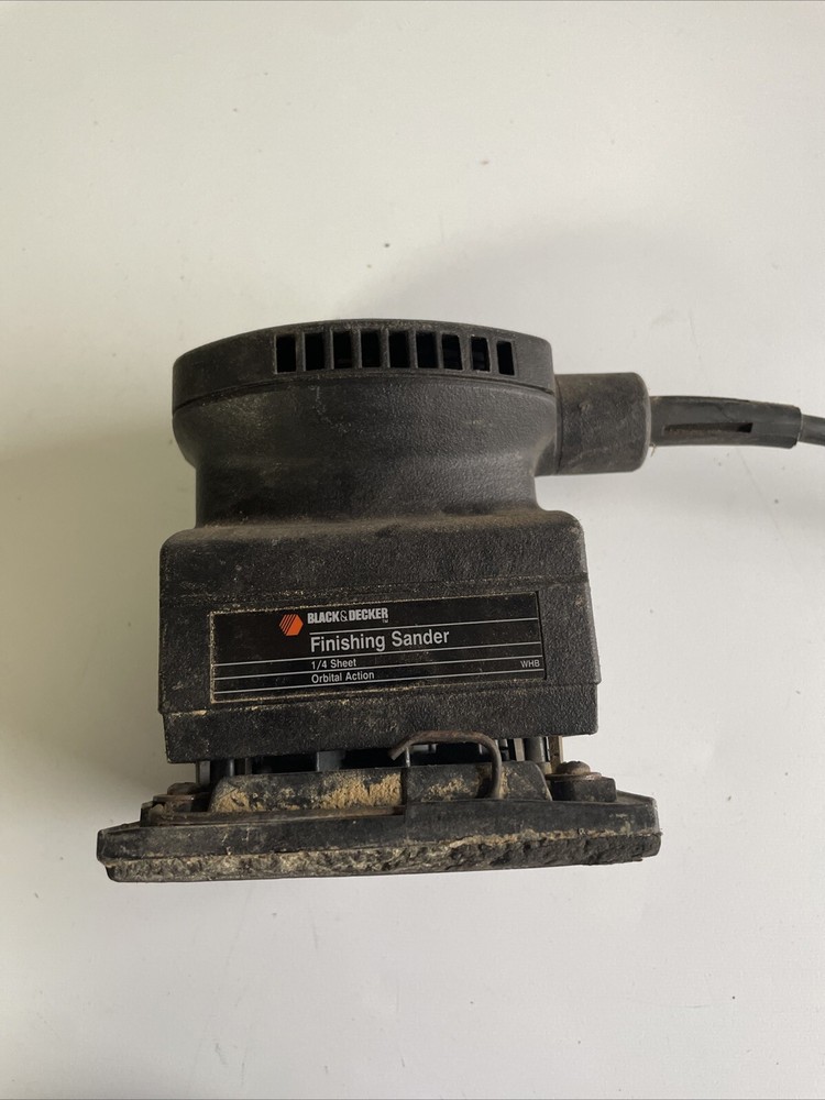 BLACK & DECKER 7443 1/4 Sheet Finishing Sander Used Tested Works