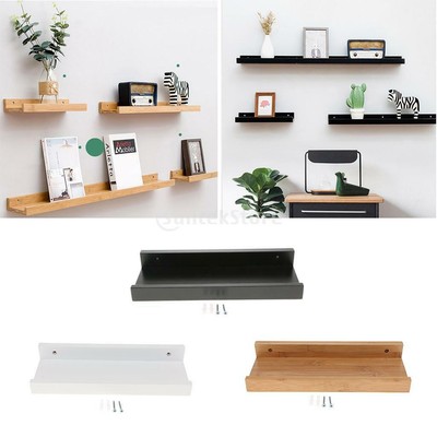 Wooden Floating Shelf Wall Mounted Home Display Storage Organizer Wooden Floating Shelf Wall Mounted Home