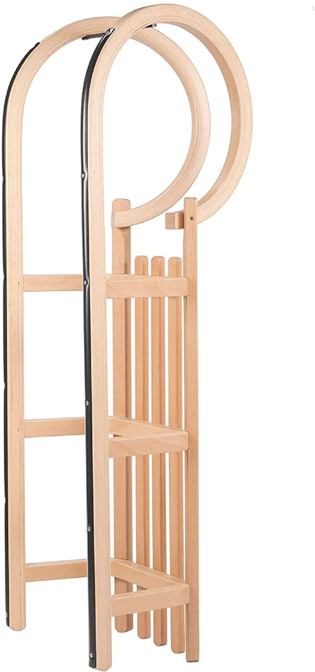 Colint Hörnerschlitten 110 cm Holzschlitten Schlitten Holz Rodel Hörner - Bild 2 von 4