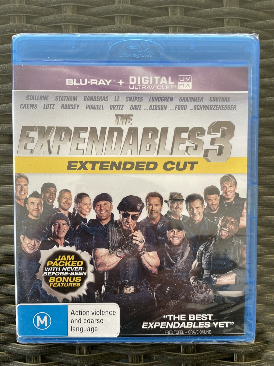THE EXPENDABLES 3: EXTENDED CUT (2014) BLU-RAY BRAND NEW SEALED
