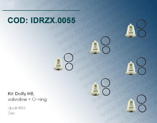 Kit Ricambio Idrobase H8 1.099-874.0 | Valvole Pompe Hawk Serie MT - 1
