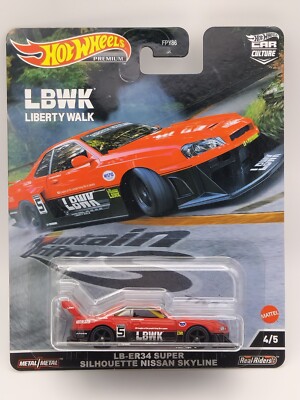 Hot Wheels Car Culture Mountain Drifters LB-ER34 Super Silhouette Nissan Skyline