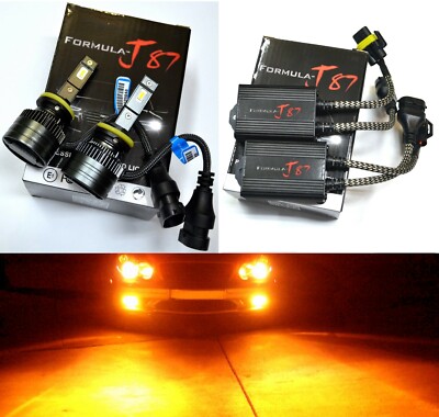 LED G8 Canceler 887 Orange Two Bulbs Fog Light Upgrade Replacement Stock Lamp OE