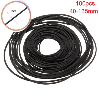 100pcs 40-135mm Riemen Mixed Antriebsriemen für Kassettendeck Cassette Tape Belt