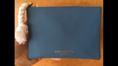 DOLCE & GABBANA Light Blue Pouch Bag Kosmetiktasche TASCHE Clutch neu