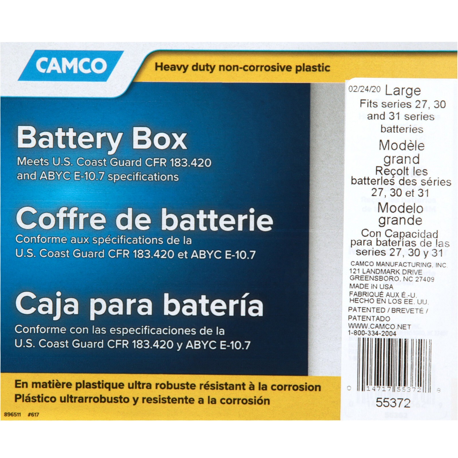 Heavy Duty Battery Box Group 2731 Car Automotive Marine RV Boat Camper