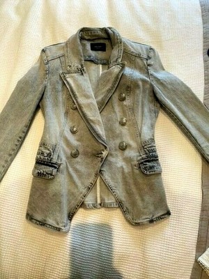 DECJUBA DENIM BLAZER SIZE 8 | eBay