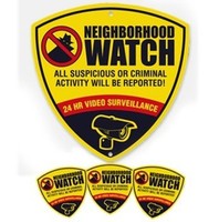 Neighborhood Watch Cctv Reflective Surveillance Camera Warning Sign And Decal... on sale Neighborhood Watch Cctv Reflective Surveillance Camera Warning Sign And Decal... on sale