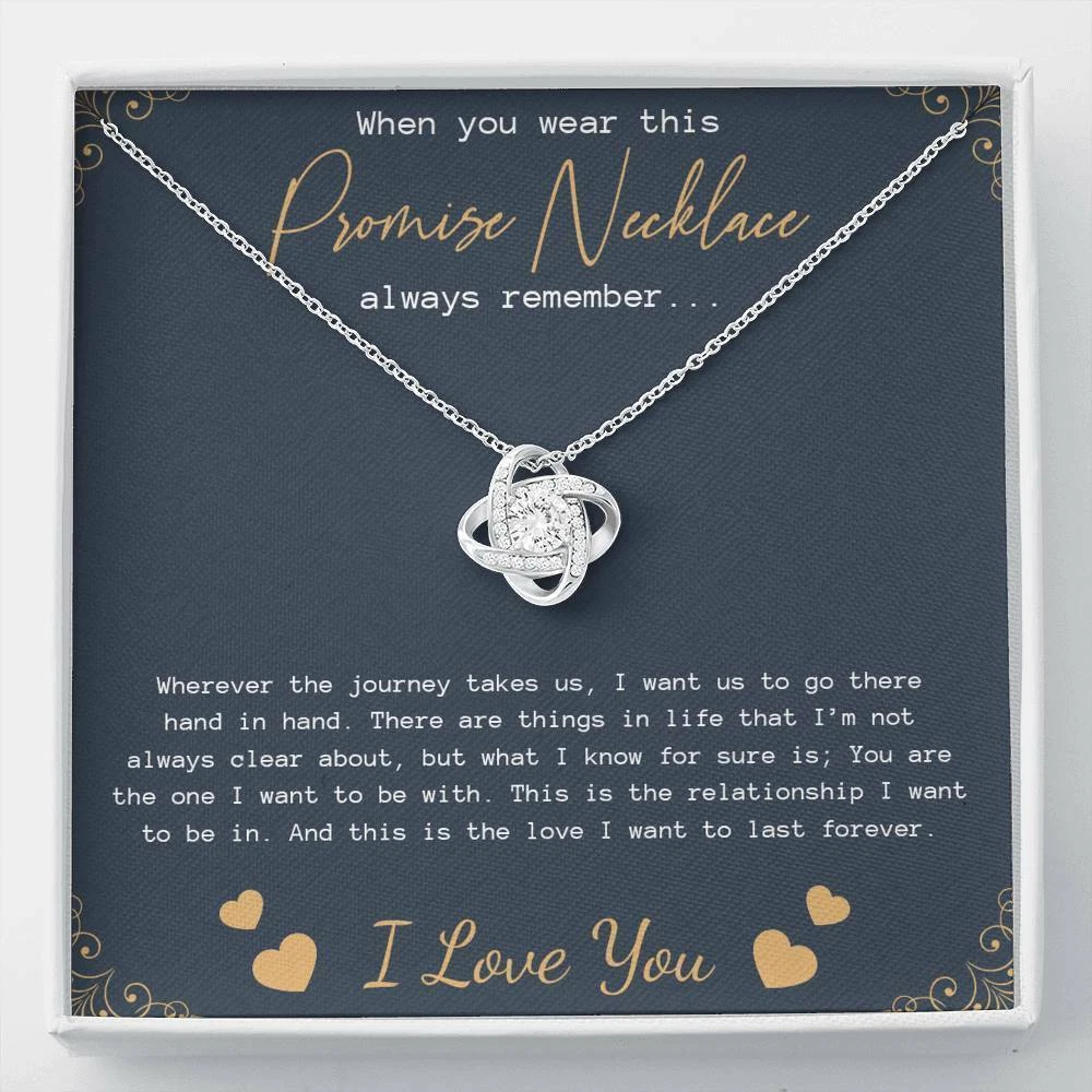 Amazon.com: Promise Necklace for Him, Promise Gifts for Him, Promise  Necklace for Boyfriend from Girlfriend, Meaningful Love Gifts for Boyfriend  Jewelry, Necklace Jewelry Box and Message Card, Luxury Box : Clothing, Shoes