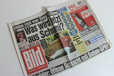 BILDzeitung 02.08.1999 August 2.8.1999 Geschenk 21. 22. 23. 24. Geburtstag