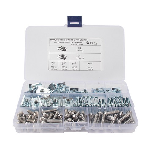 U-Typ Clips Muttern Speed Befestigungen Schrauben Schrauben Kit Karosserie Verkleidung Panel M5 M6