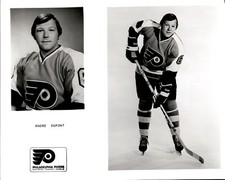 PF13 Original Photo ANDRE DUPONT 1972-80 PHILADELPHIA FLYERS NHL HOCKEY DEFENSE
