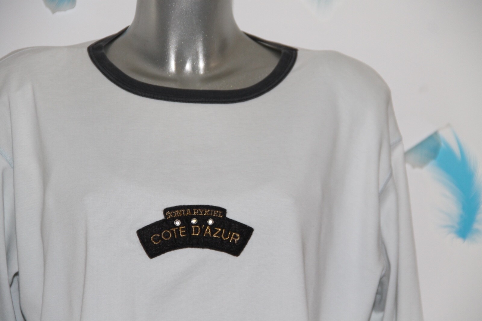 T-shirt Sonia Rykiel Coton Beige - Imprimé Fleurs, Taille S - Excellent état Occasion