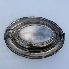 International Silver Company Camille 6012 Oval Serving Dish with Lid 12” x 8.5”