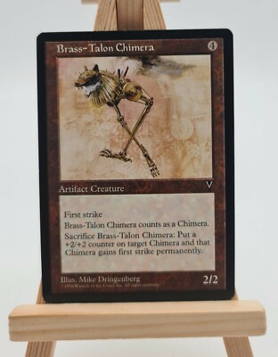 Brass-Talon Chimera  Visions  Magic Karte MTG  englisch  (Messingklauenchimäre)
