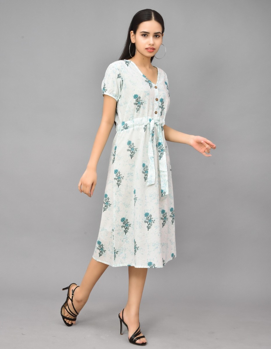 Women Cotton One Piece Dress | eBay
