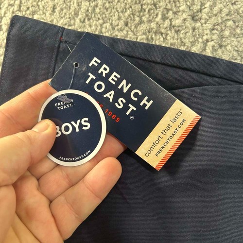 French Toast Schoolwear Relaxed Fit Uniform Pants Blue Pant Boy's Size 14 - Picture 13 of 18