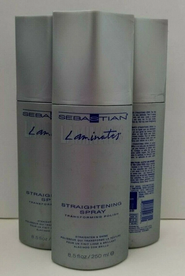 Paquete de 3 SEBASTIAN SPRAY ALISADOR esmalte transformador 8,5 oz cada uno Foto 2 de 4