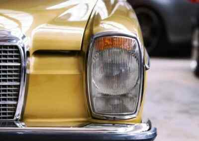 Mercedes W114 W115 Headlight Lens Glass (2 Pieces: Right +