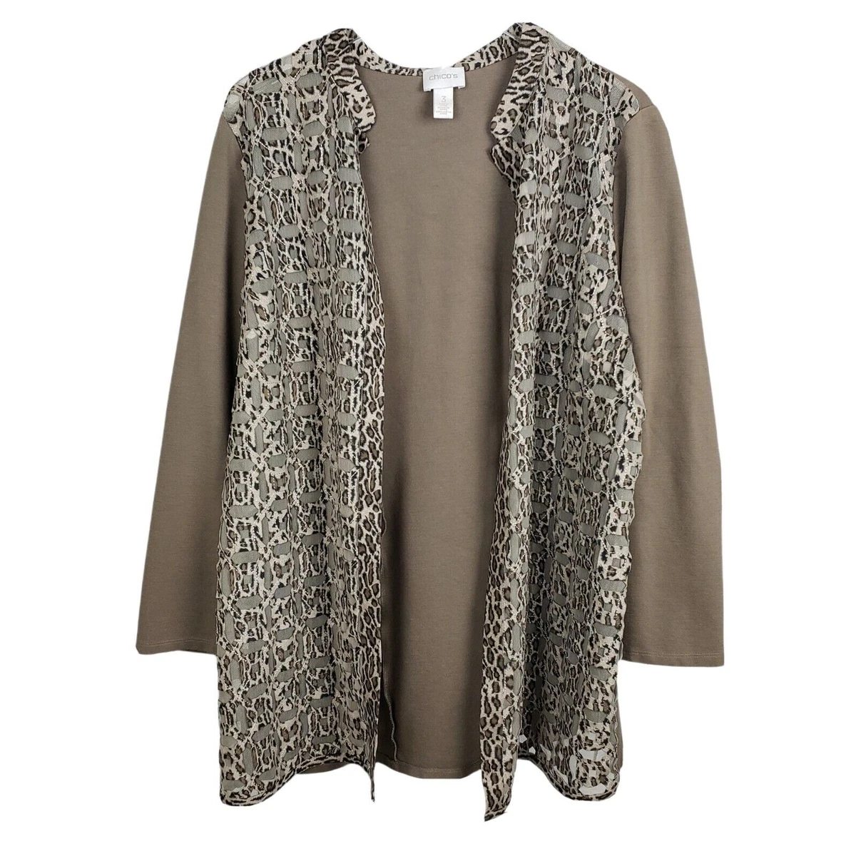 Leopard cardigan duster cheap
