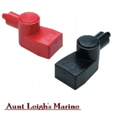 SeaChoice Pair Marine Wing Nut Battery Terminal Covers Protector Boots 2 2/0 AWG