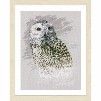 Lanarte Z�hlte Kreuzstich-Kit: Snowy Eule (Aida)