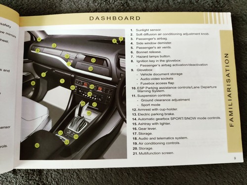 GENUINE CITROEN C5 2008-2010 OWNERS MANUAL HANDBOOK WALLET PACK A-413 - Picture 2 of 7