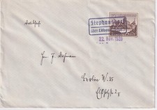 DR / Bes. Geb. WK II/Notstempel Stephansdorf &uuml; L&ouml;bau Westpr. (P8.313)