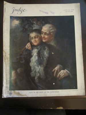Judge Magazine April 1915 Still in the Light of the Honeymoon Art Deco  55