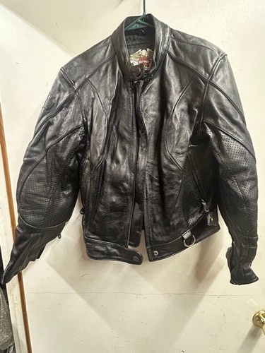 Chaqueta Forro de Cuero Armadura Acolchada Ventilada Original Harley Davidson Talla L - Imagen 1 de 7
