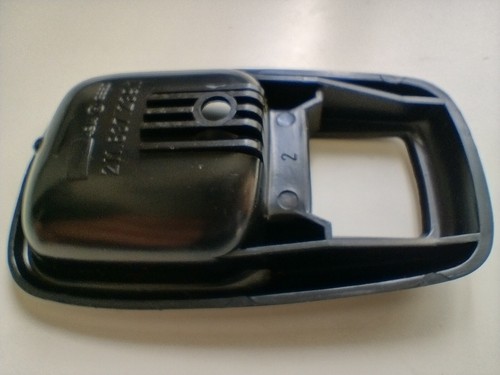 Interior Door Lock Pull Surround, Black, V W T1 Bug, Karmann Ghia, NOS Genuine - Picture 2 of 5