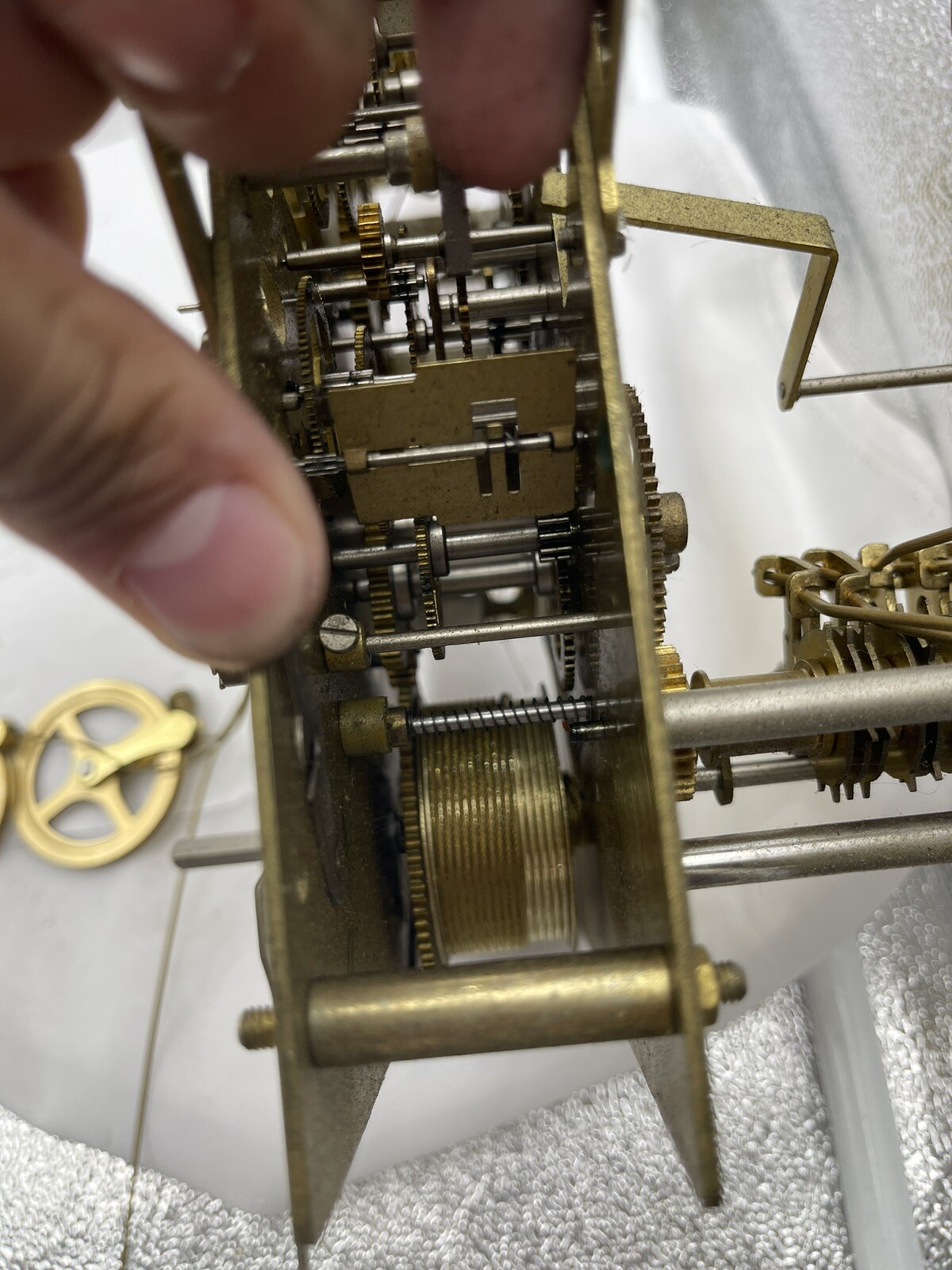 Used Grandfather Clock Movement Hermle for parts 2061853 SK 114cm eBay