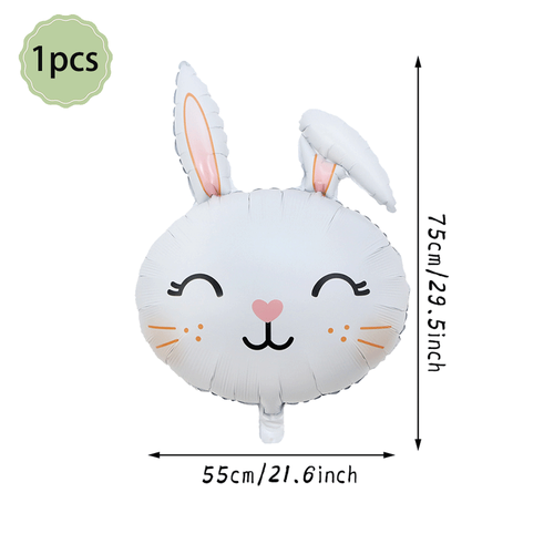 Easter Decoration Rabbit Disposable Party Tableware Happy Easter Egg Balloons Bu - Picture 28 of 30