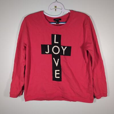 Forever 21 Women's Large Sweater Love Joy
