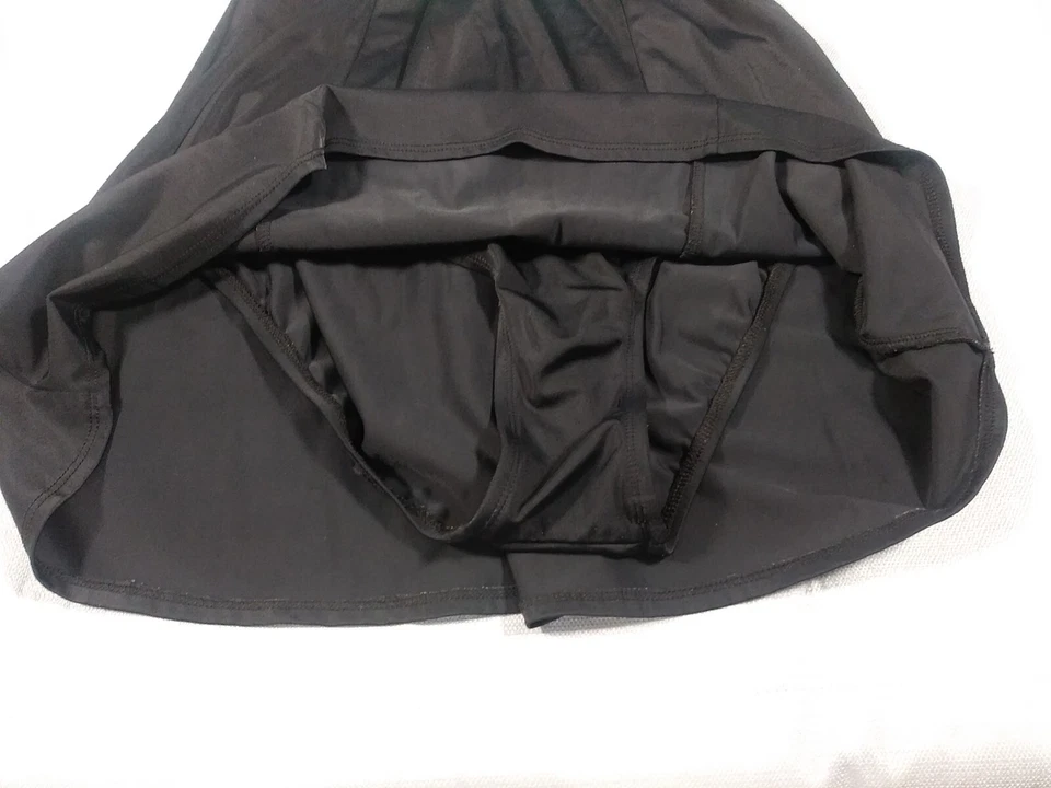 Купальник женский Valerie of Malibu 10 тропический галстук топ черный гибискус платье для плавания - Изображение 4 из 4