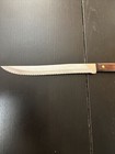 Town & Country Carving Knife 8” Slicer Stainless Serrated Blade Wood Handle USA — photo 3