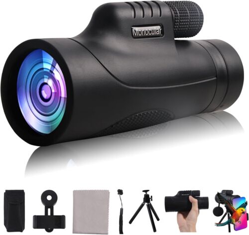 Monocular Telescope 40x60 High Powered Monocular for Adults Monocular for Smartp