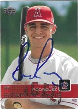 Autographed Signed 2003 Upper Deck #54 Sean Rodriguez California Angels Tough