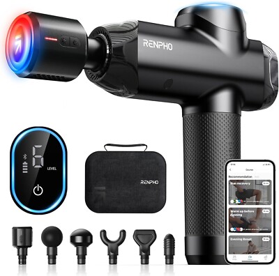 RENPHO Thermacool Massage Gun Percussion Massager Deep Tissue Muscle Vibrating