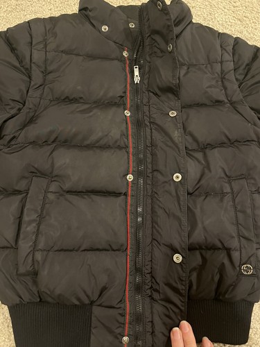 Gucci Kids Unisex Down Filled Black Puffer Jacket Coat Vest Size 8 - Picture 3 of 17