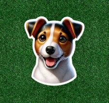 Cute Jack Russell Terrier dog vinyl sticker decal - many sizes available