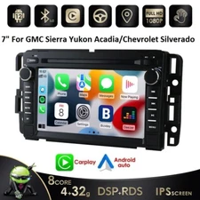 7"Android 13 CarPlay GPS Radio Stereo 8Core For GMC Chevrolet Sierra 2500 3500HD