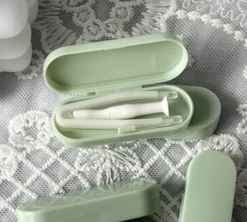 Contact Lens Lenses Applicator Remover Inserter Soft Tip & Tweezers with Case UK - 第 5/5 張圖片