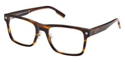 Ermenegildo Zegna Brown Plastic Glasses (Frames)