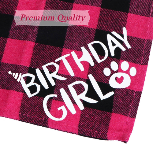 Dog Birthday Party Supplies, Multi Sizes Dog Birthday Hat with Numbers Bandana B - Picture 6 of 7