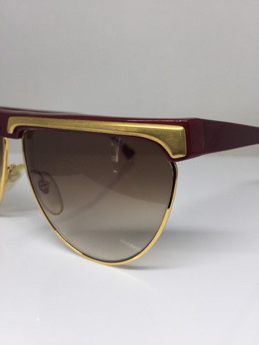 Occhiali da sole Missoni M 53-U M 53 U C. 035 rosso e oro nuovi vintage Made in Italy - Foto 4 di 12