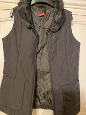 Taifun Geen Padded Gilet With Fur Trim Collar Size 8. Never Worn