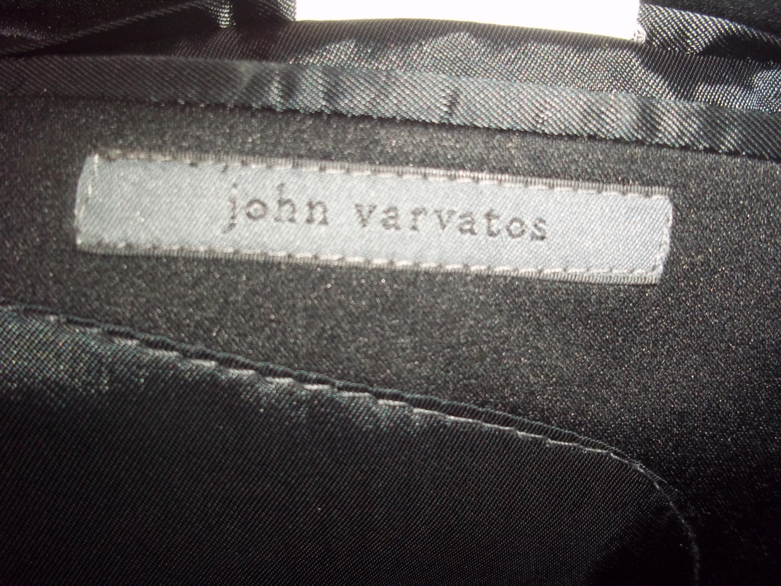/ John Varvatos Solid Black 2Button Wool Formal S… - image 9