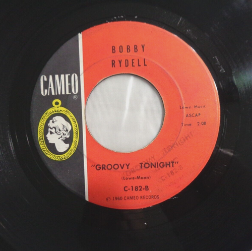 Bobby Rydell: Sway/Groovy Tonight 1960 Cameo C-182 Bell Sound Owosso Press VG+ - 第 4/4 張圖片